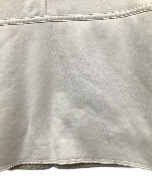 green label relaxing（グリーンレーベルリラクシング）green label relaxing (グリーンレーベルリラクシング) 2WAYボアフェイクムートンブルゾン ホワイト×ベージュ サイズ:不明の古着・服飾アイテム