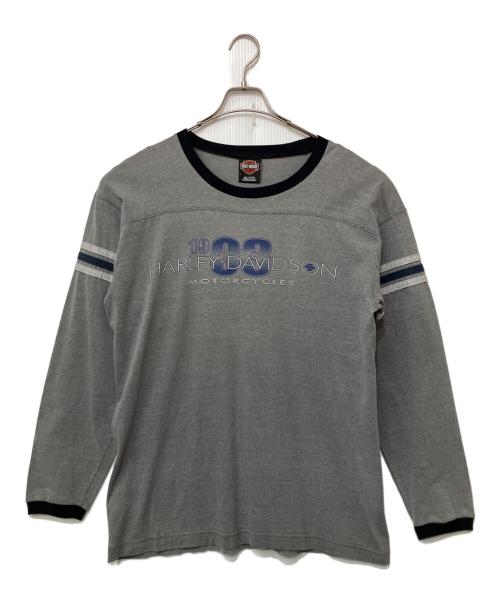 HARLEY-DAVIDSON（ハーレーダビッドソン）HARLEY-DAVIDSON (ハーレーダビッドソン) 長袖Tシャツ グレー サイズ:Lの古着・服飾アイテム