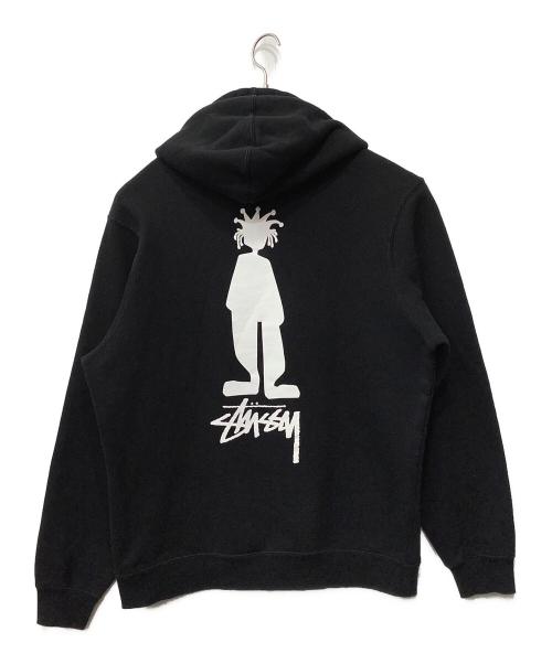 stussy（ステューシー）stussy (ステューシー) プルオーバーパーカー ブラック サイズ:Mの古着・服飾アイテム
