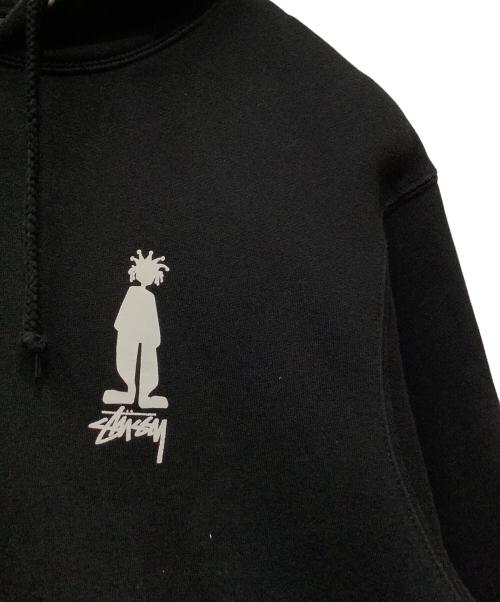 stussy（ステューシー）stussy (ステューシー) プルオーバーパーカー ブラック サイズ:Mの古着・服飾アイテム