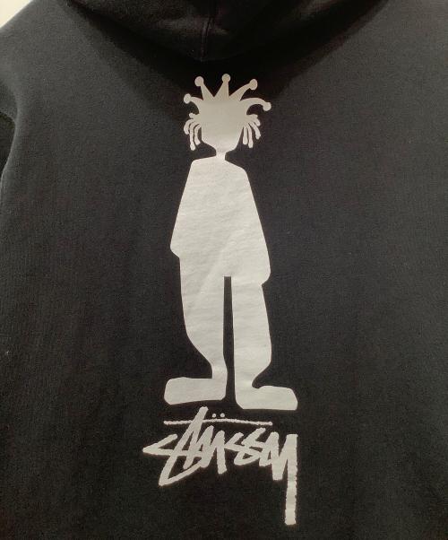 stussy（ステューシー）stussy (ステューシー) プルオーバーパーカー ブラック サイズ:Mの古着・服飾アイテム