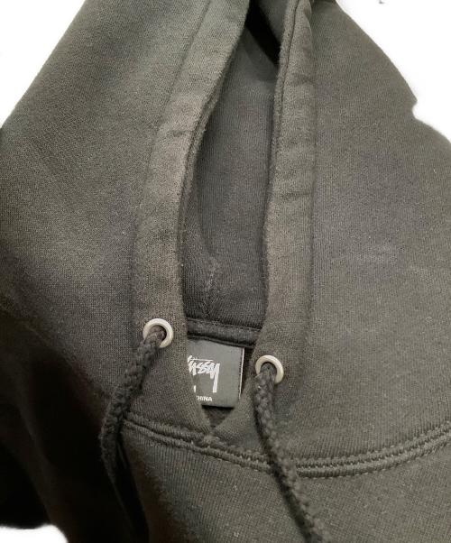 stussy（ステューシー）stussy (ステューシー) プルオーバーパーカー ブラック サイズ:Mの古着・服飾アイテム