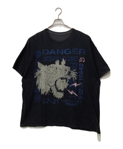 Travis Scott（トラヴィススコット）TRAVIS SCOTT (トラヴィス・スコット) cactusu jack Tシャツ ブラック×ブルー サイズ:FREEの古着・服飾アイテム