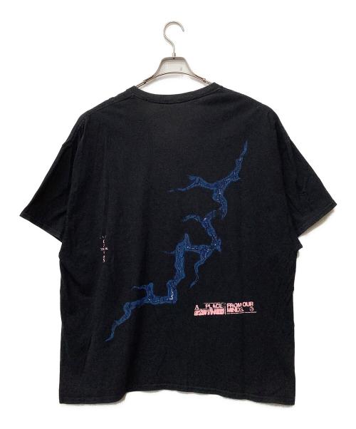 Travis Scott（トラヴィススコット）TRAVIS SCOTT (トラヴィス・スコット) cactusu jack Tシャツ ブラック×ブルー サイズ:FREEの古着・服飾アイテム