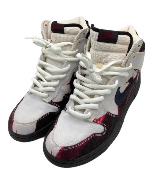 NIKE（ナイキ）NIKE (ナイキ) DUNK HIGH PRO SB MELVINS　ハイカットスニーカー ホワイト×レッド サイズ:29cmの古着・服飾アイテム