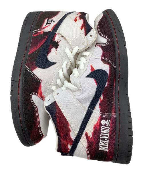NIKE（ナイキ）NIKE (ナイキ) DUNK HIGH PRO SB MELVINS　ハイカットスニーカー ホワイト×レッド サイズ:29cmの古着・服飾アイテム