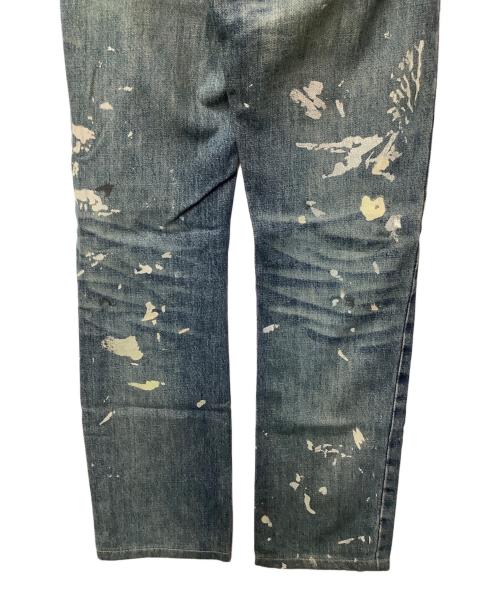 HELMUT LANG（ヘルムートラング）HELMUT LANG (ヘルムートラング) ボタンフライ ペンキデニムパンツ インディゴ サイズ:W28の古着・服飾アイテム