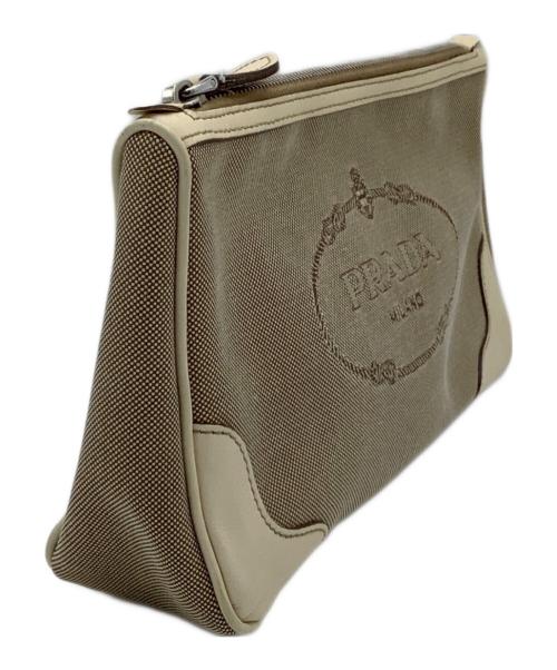 PRADA（プラダ）PRADA (プラダ) セカンドバッグ ベージュの古着・服飾アイテム