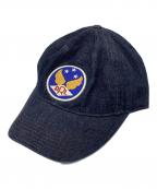 RRLダブルアールエル）の古着「ウィングロゴ　デニムキャップ」｜インディゴ