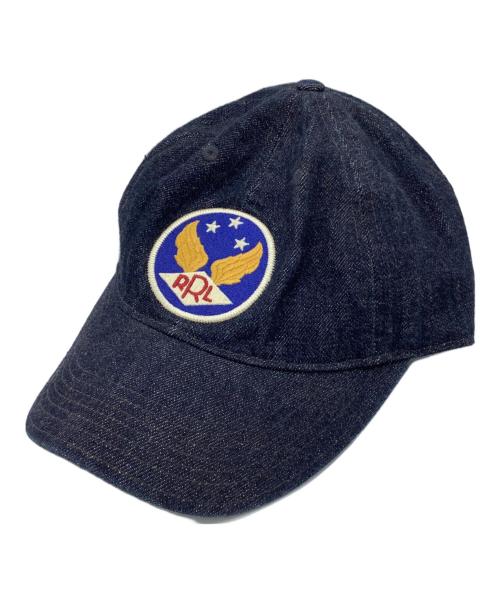 RRL（ダブルアールエル）RRL (ダブルアールエル) ウィングロゴ　デニムキャップ インディゴの古着・服飾アイテム