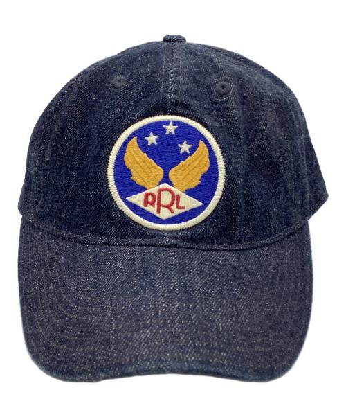 RRL（ダブルアールエル）RRL (ダブルアールエル) ウィングロゴ　デニムキャップ インディゴの古着・服飾アイテム