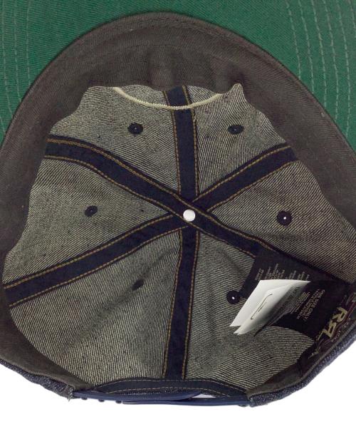 RRL（ダブルアールエル）RRL (ダブルアールエル) ウィングロゴ　デニムキャップ インディゴの古着・服飾アイテム