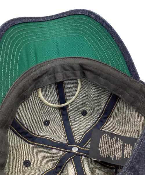 RRL（ダブルアールエル）RRL (ダブルアールエル) ウィングロゴ　デニムキャップ インディゴの古着・服飾アイテム