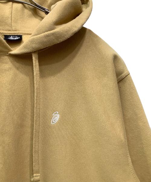 stussy（ステューシー）stussy (ステューシー) プルオーバーパーカー イエロー サイズ:Mの古着・服飾アイテム