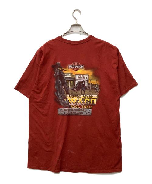 HARLEY-DAVIDSON（ハーレーダビッドソン）HARLEY-DAVIDSON (ハーレーダビッドソン) Hanes (ヘインズ) 半袖Tシャツ レッド サイズ:2XLの古着・服飾アイテム