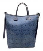 CELINEセリーヌ）の古着「サルキー ショルダーバッグ」｜ブルー×ネイビー