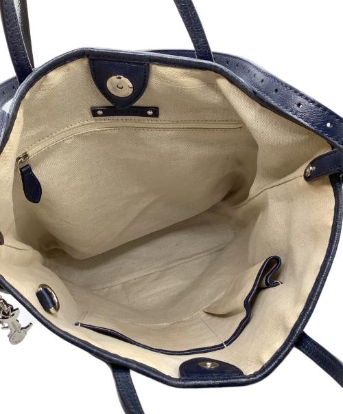 CELINE（セリーヌ）CELINE (セリーヌ) サルキー ショルダーバッグ ブルー×ネイビーの古着・服飾アイテム