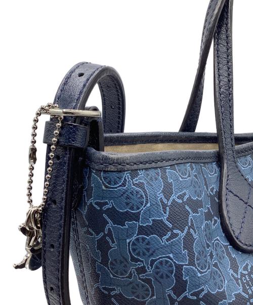 CELINE（セリーヌ）CELINE (セリーヌ) サルキー ショルダーバッグ ブルー×ネイビーの古着・服飾アイテム