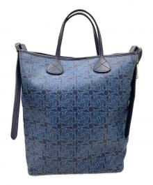 CELINE（セリーヌ）の古着「サルキー ショルダーバッグ」｜ブルー×ネイビー