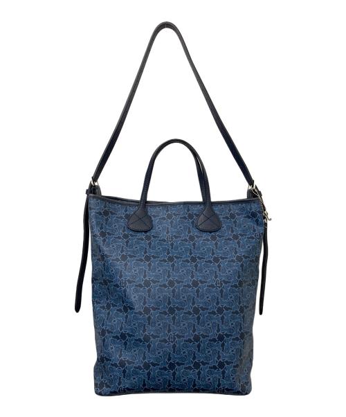 CELINE（セリーヌ）CELINE (セリーヌ) サルキー ショルダーバッグ ブルー×ネイビーの古着・服飾アイテム