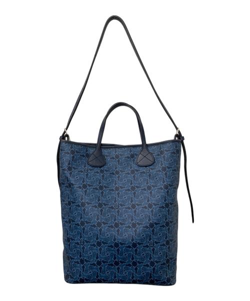 CELINE（セリーヌ）CELINE (セリーヌ) サルキー ショルダーバッグ ブルー×ネイビーの古着・服飾アイテム
