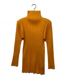 PLEATS PLEASE（プリーツプリーズ）の古着「長袖カットソー」｜オレンジ