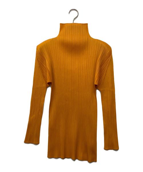 PLEATS PLEASE（プリーツプリーズ）PLEATS PLEASE (プリーツプリーズ) 長袖カットソー オレンジ サイズ:FREEの古着・服飾アイテム