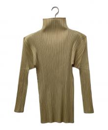 PLEATS PLEASE（プリーツプリーズ）の古着「長袖カットソー」｜ベージュ