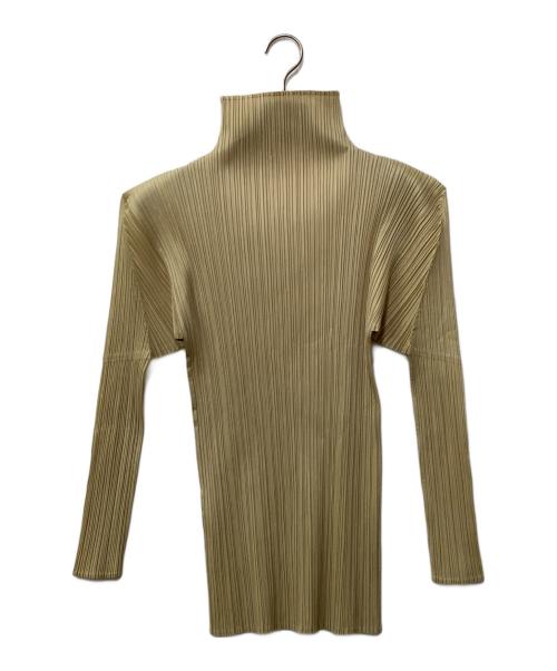 PLEATS PLEASE（プリーツプリーズ）PLEATS PLEASE (プリーツプリーズ) 長袖カットソー ベージュ サイズ:3の古着・服飾アイテム