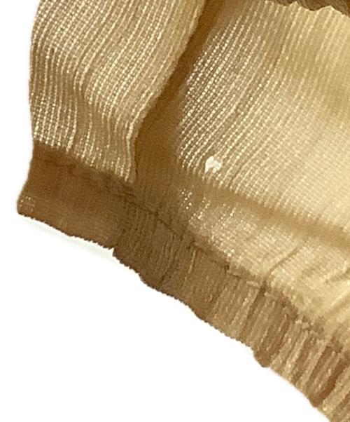 PLEATS PLEASE（プリーツプリーズ）PLEATS PLEASE (プリーツプリーズ) 長袖カットソー ベージュ サイズ:3の古着・服飾アイテム