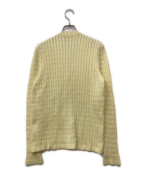 Salvatore Ferragamo（サルヴァトーレ フェラガモ）Salvatore Ferragamo (サルヴァトーレ フェラガモ) 厚手カーディガン イエロー サイズ:Mの古着・服飾アイテム