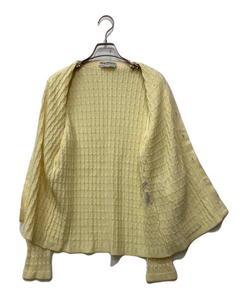 Salvatore Ferragamo（サルヴァトーレ フェラガモ）Salvatore Ferragamo (サルヴァトーレ フェラガモ) 厚手カーディガン イエロー サイズ:Mの古着・服飾アイテム