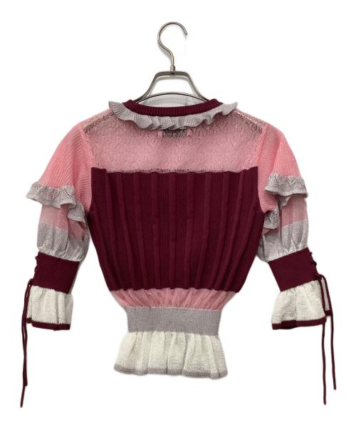 rurumu（ルルムウ）rurumu (ルルムウ) セットアップ レッド×ピンク サイズ:FREEの古着・服飾アイテム