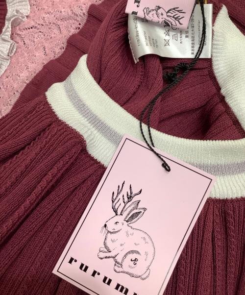 rurumu（ルルムウ）rurumu (ルルムウ) セットアップ レッド×ピンク サイズ:FREEの古着・服飾アイテム