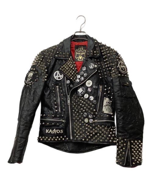 CAMPRI（カンパリ）CAMPRI (カンパリ) レザーダブルジャケット ブラック サイズ:不明の古着・服飾アイテム