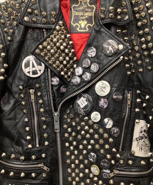 CAMPRI（カンパリ）CAMPRI (カンパリ) レザーダブルジャケット ブラック サイズ:不明の古着・服飾アイテム