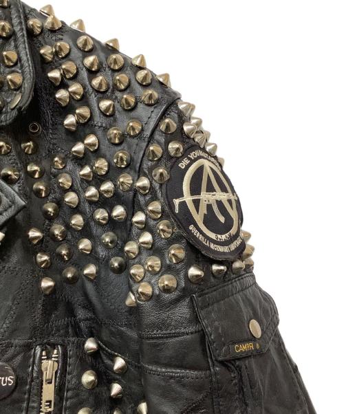 CAMPRI（カンパリ）CAMPRI (カンパリ) レザーダブルジャケット ブラック サイズ:不明の古着・服飾アイテム