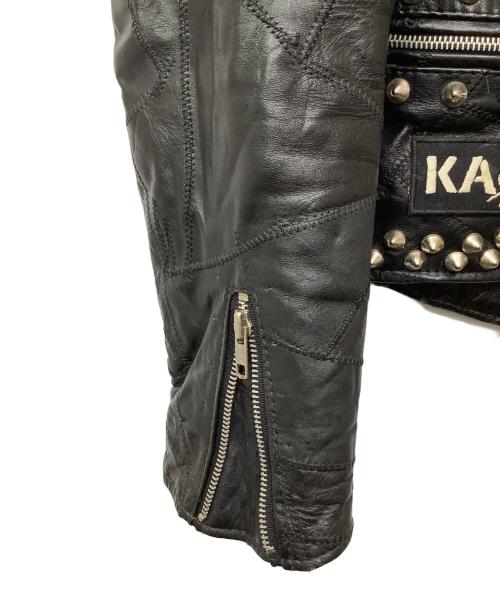 CAMPRI（カンパリ）CAMPRI (カンパリ) レザーダブルジャケット ブラック サイズ:不明の古着・服飾アイテム