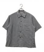 BEAUTY&YOUTHビューティーアンドユース）の古着「半袖シャツ」｜ネイビー×ホワイト