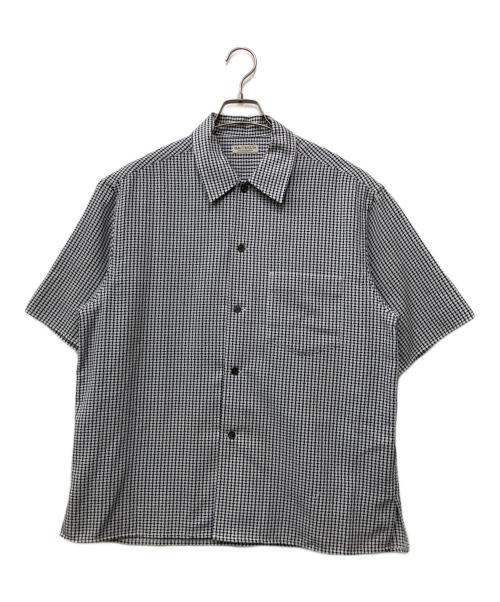 BEAUTY&YOUTH（ビューティーアンドユース）BEAUTY&YOUTH (ビューティーアンドユース) 半袖シャツ ネイビー×ホワイト サイズ:Mの古着・服飾アイテム