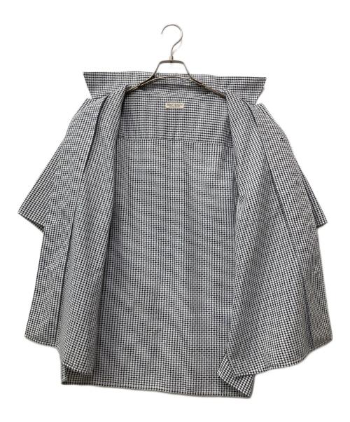 BEAUTY&YOUTH（ビューティーアンドユース）BEAUTY&YOUTH (ビューティーアンドユース) 半袖シャツ ネイビー×ホワイト サイズ:Mの古着・服飾アイテム