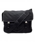 PRADAプラダ）の古着「ナイロンメッセンジャーバッグ」｜ブラック