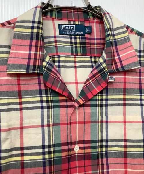 POLO RALPH LAUREN（ポロ・ラルフローレン）POLO RALPH LAUREN (ポロ・ラルフローレン) 半袖シャツ レッド×グリーン サイズ:Lの古着・服飾アイテム