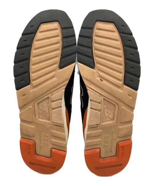 NEW BALANCE（ニューバランス）NEW BALANCE (ニューバランス) ローカットスニーカー ブラック×オレンジ サイズ:27.0ｃｍの古着・服飾アイテム