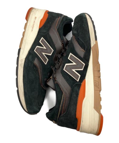 NEW BALANCE（ニューバランス）NEW BALANCE (ニューバランス) ローカットスニーカー ブラック×オレンジ サイズ:27.0ｃｍの古着・服飾アイテム