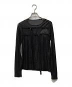 HOUGAホウガ）の古着「長袖カットソー」｜ブラック