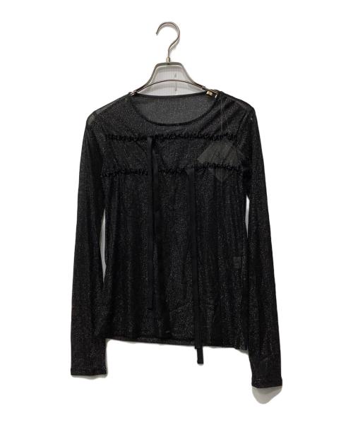 HOUGA（ホウガ）HOUGA (ホウガ) 長袖カットソー ブラック サイズ:FREEの古着・服飾アイテム