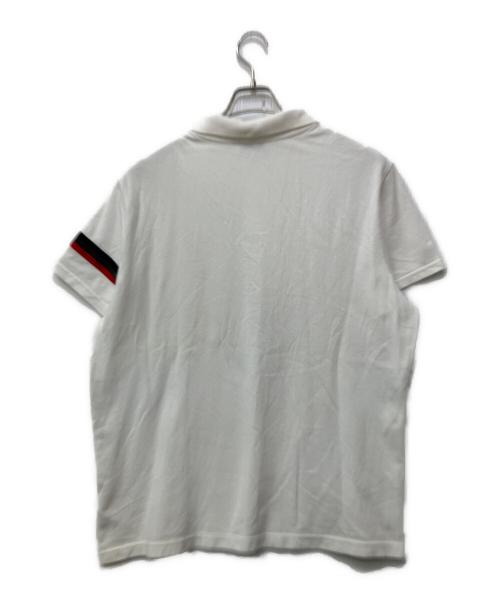 MONCLER（モンクレール）MONCLER (モンクレール) ポロシャツ ホワイト サイズ:XLの古着・服飾アイテム