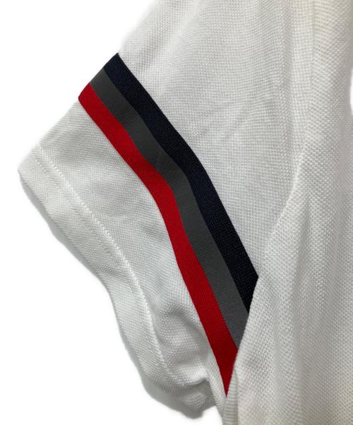 MONCLER（モンクレール）MONCLER (モンクレール) ポロシャツ ホワイト サイズ:XLの古着・服飾アイテム