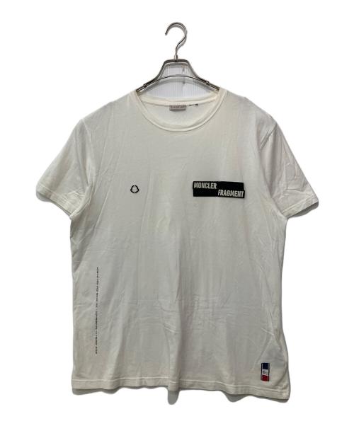 MONCLER（モンクレール）MONCLER (モンクレール) FRAGMENTS (フラグメント) 半袖Tシャツ ホワイト サイズ:XLの古着・服飾アイテム